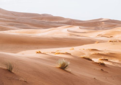 Sand texture in Morocco Sahara Merzouga Desert landscape oriented